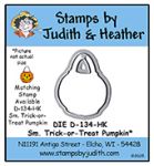 DIE D-134-HK Sm. Trick-or-Treat Pumpkin